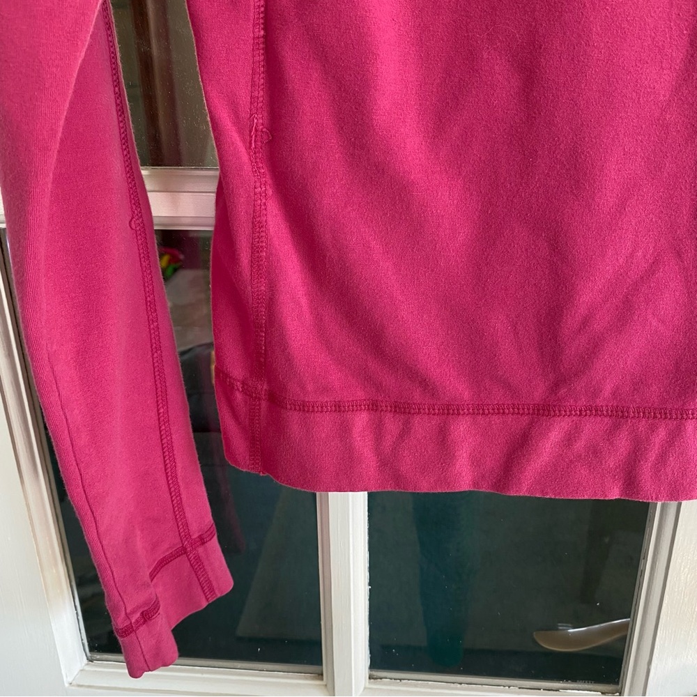 Hard Tail Zip Up Lightweight Hoodie Athletic Jacket Cotton Blend Small Pink - Picture 7 of 13